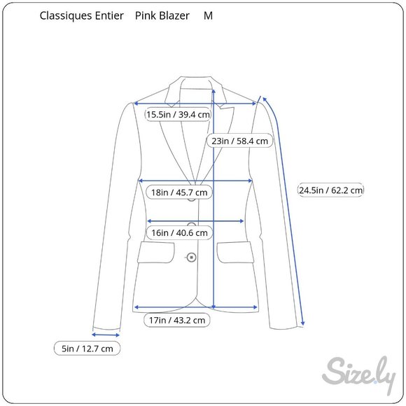 Classiques Entier Officewear Feminine Pink Tweed Cotton Blend Women's Blazer Med - Picture 8 of 8